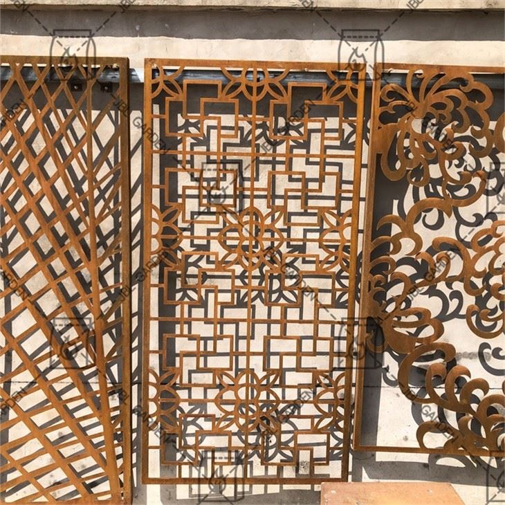 Corten Steel Fencing Screen