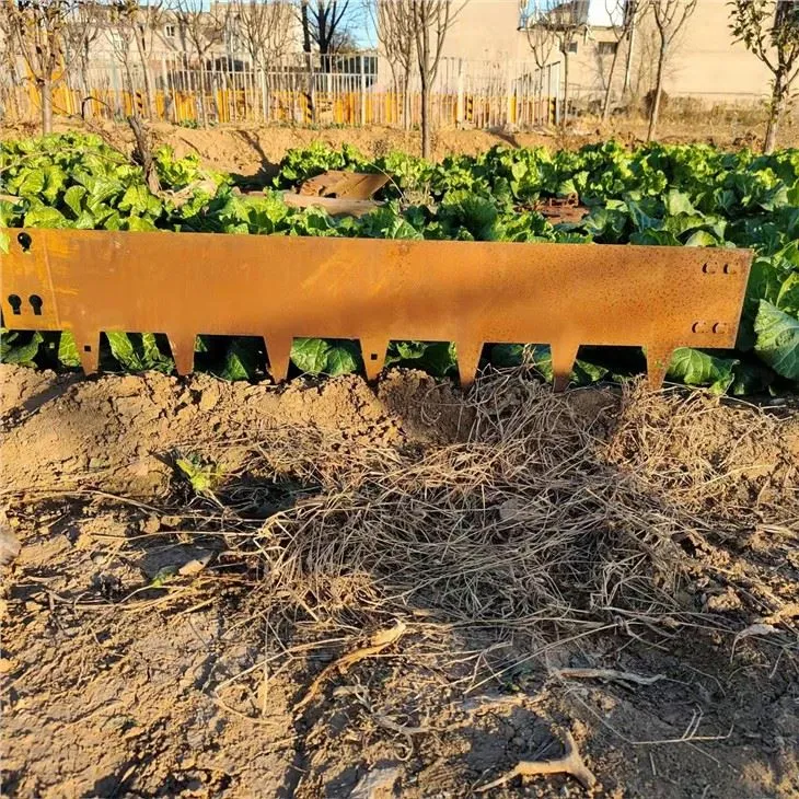 גדר קצה לערוגות מדשאות