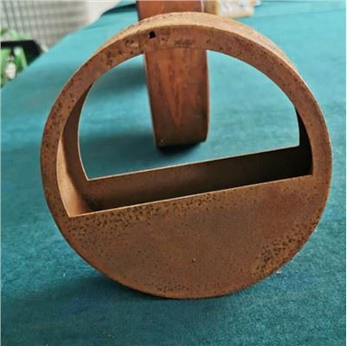 קורטן פלדה חצי ירח אדניות אנכיות