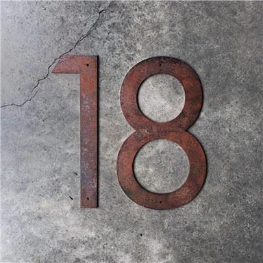 שלט כפרי מותאם אישית חלוד מתכת חצר אמנות גן מתנת אמנות מתנה