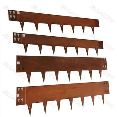מדשאת מתכת קורטן גן פלדה Edging