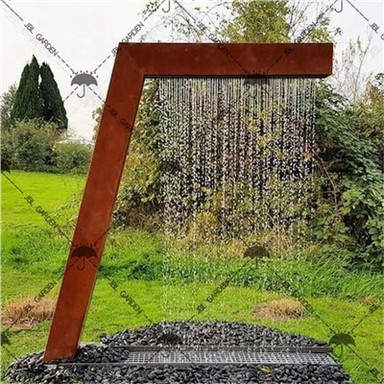 מערכת מזרקת מים ממפל פלדה