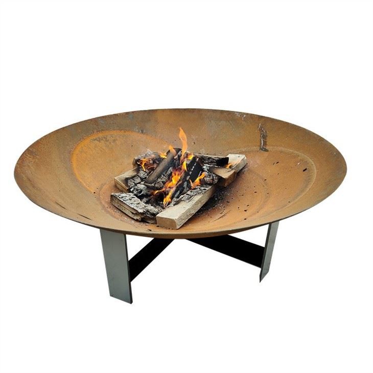 Square Geometric Fire Bowl