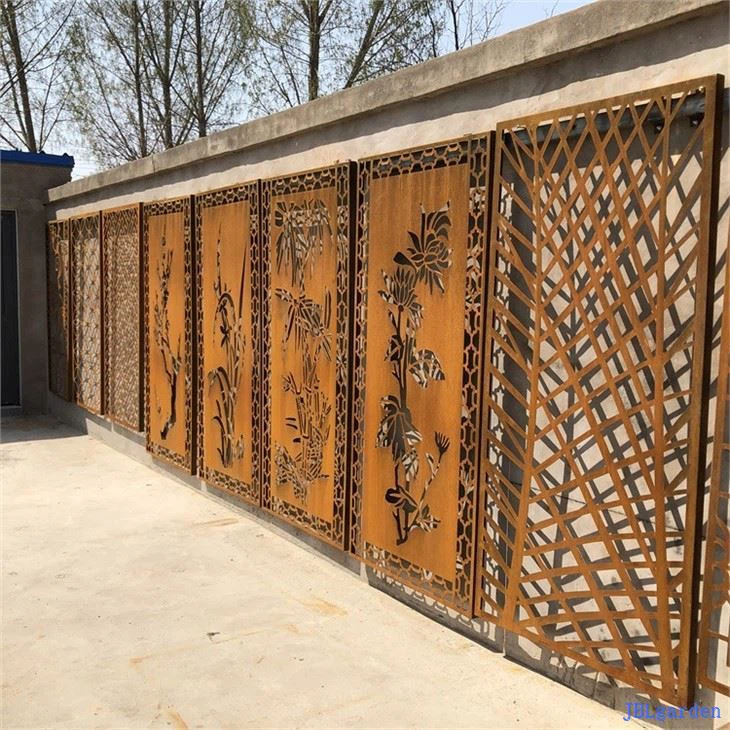 Weathering steel Fence