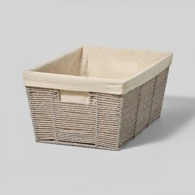 Cotton Rope Storage Woven Laundry Basket