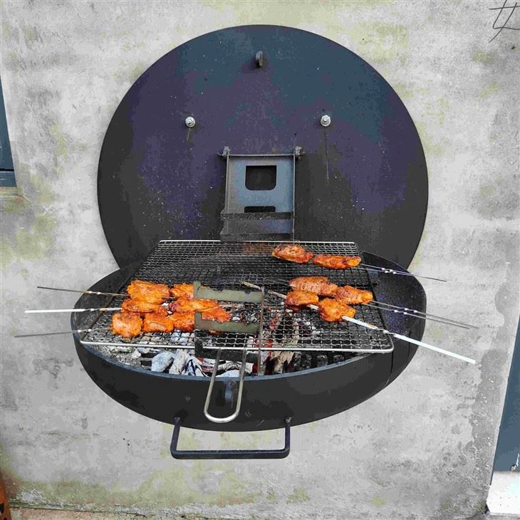 Black Wall Mounted Grill