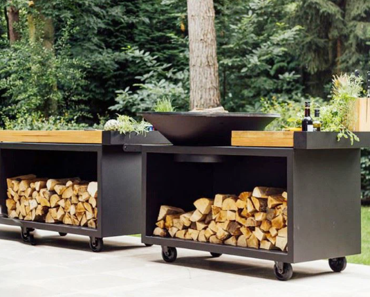 Freestanding Fire Pit Grill