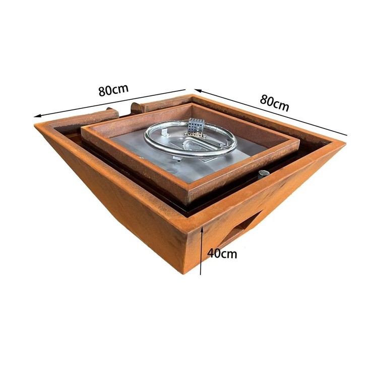Gas Fire Pit Bowl With Water Feature
