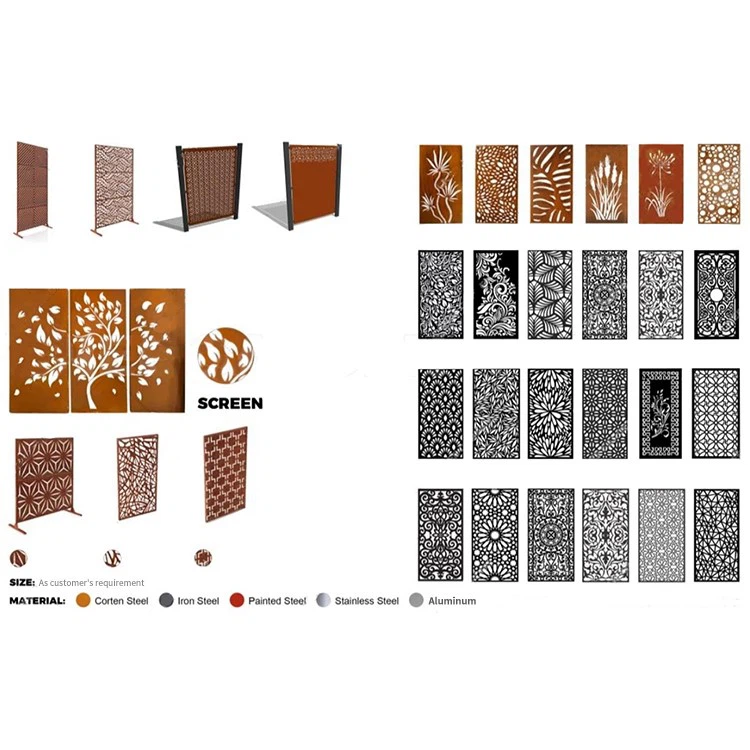 Corten steel screen Corten steel screen