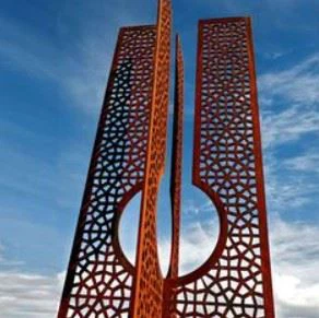 Large Rusty Metal Sculpture