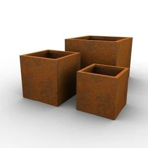 Metal Cube Planter