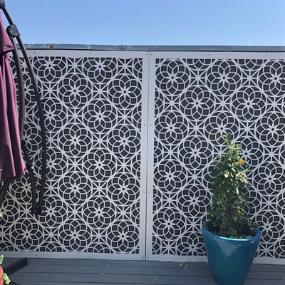 מסך פלדה דקורטיבי לגינה