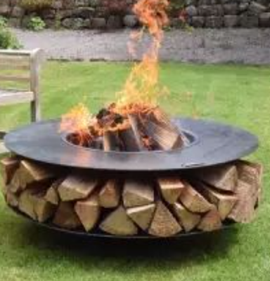 מתכת לשולחן בור אש